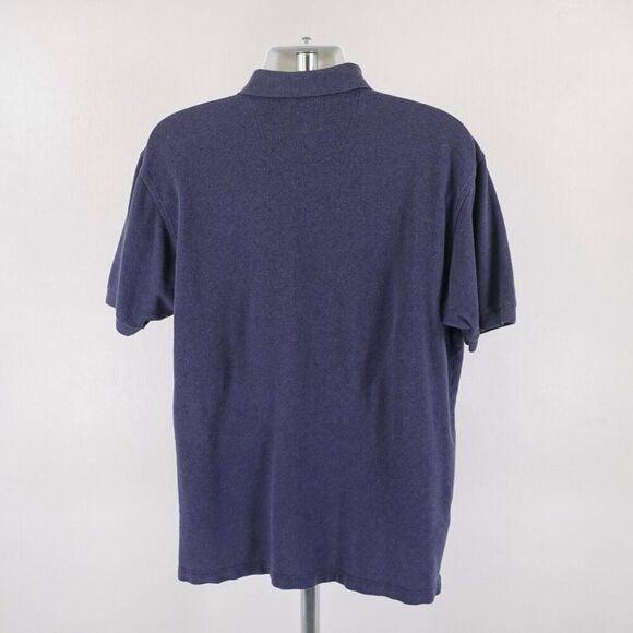 Faconnable Knit Polo Shirt Blue Medium Collared Short Sleeve - Picture 6 of 9